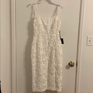 Lulus textured floral midi dress